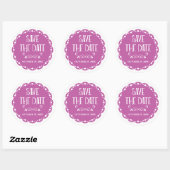 Sticker Rond Papel Picado Enregistrer la date Lilac Fiesta Mari (Feuille)