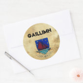 Sticker Rond paper_33, Logogalwayco2, Gaillimh (Enveloppe)