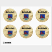 Sticker Rond paper_33, Logogalwayco2, Gaillimh (Feuille)