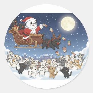 Sticker Rond Paper&Pukku Joyeux Noël !