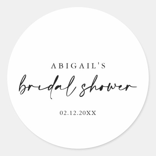 Sticker Rond Papeterie moderne élégante pour cadeau de fête de  (Devant)