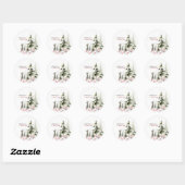 Sticker Rond Papier à Lettre Hearthlight Notes Hiver Kitty Pers (Feuille)