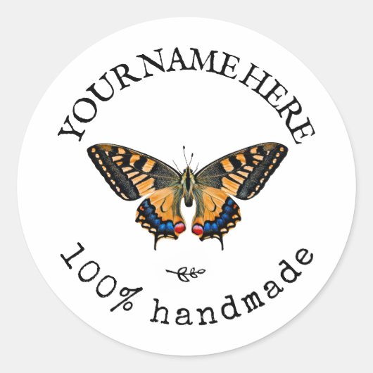 Sticker Rond Papier à puce circulaire personnalisé (Devant)