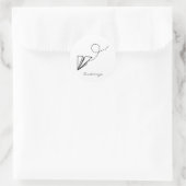 Sticker Rond Papier avion vol Thunder_Cove (Sac)