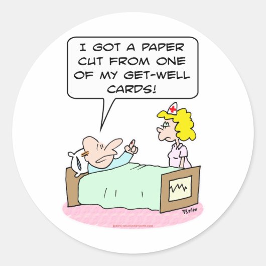 Sticker Rond papier coupé obtenir des cartes de puits (Devant)