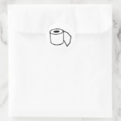 Sticker Rond Papier de toilette (Sac)