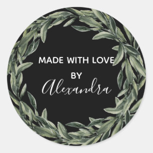 Sticker Rond Papier Kraft à la mode Vintage de la branche produ