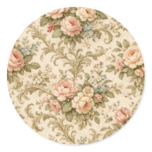 Papier peint à motif floral vintage