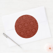 Sticker Rond Papier peint Damas 3 (Enveloppe)