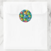 Sticker Rond Papier peint Ladybug (Sac)