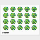 Sticker Rond Papier peint Snapper Jaune (Feuille)