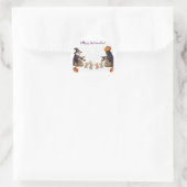 Sticker Rond Papier&pukku joyeux Halloween ! (Sac)