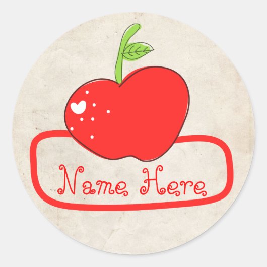 Sticker Rond PapierPropriétaireFruitAutocollants de livraison (Devant)