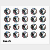Sticker Rond papillon (Feuille)