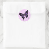 Sticker Rond Papillon (Sac)