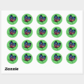 Sticker Rond papillon (Feuille)