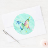 Sticker Rond Papillon (Enveloppe)