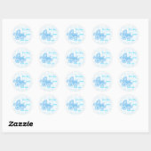 Sticker Rond papillon (Feuille)