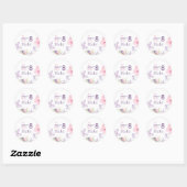 Sticker Rond Papillon (Feuille)