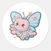 Sticker Rond papillon (Devant)