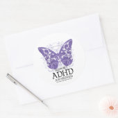 Sticker Rond Papillon ADHD (Enveloppe)