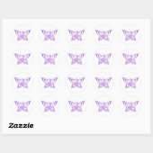 Sticker Rond Papillon Alzheimer (Feuille)