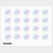 Sticker Rond Papillon aquarelle (Feuille)
