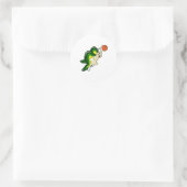 Sticker Rond Papillon au Basketball Sports (Sac)