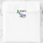 Sticker Rond Papillon AUTISM 3.1 (Sac)