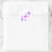 Sticker Rond papillon aux coeurs (Sac)