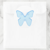Sticker Rond Papillon bleu (Sac)