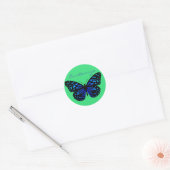 Sticker Rond Papillon bleu Thunder_Cove (Enveloppe)
