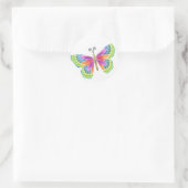 Sticker Rond Papillon brillant (Sac)