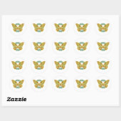 Sticker Rond Papillon celtique (Feuille)