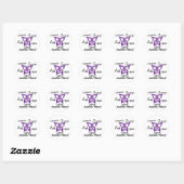 Sticker Rond Papillon celtique Lupus 3 (Feuille)