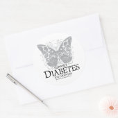 Sticker Rond Papillon de diabète (Enveloppe)