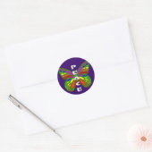 Sticker Rond Papillon de paix (Enveloppe)