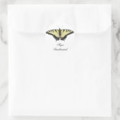 Sticker Rond Papillon de queue de tigre (Sac)