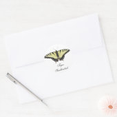Sticker Rond Papillon de queue de tigre (Enveloppe)