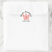 Sticker Rond Papillon de tatouage Grunge 6.1 AVC (Sac)