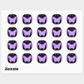 Sticker Rond Papillon Diva (Feuille)