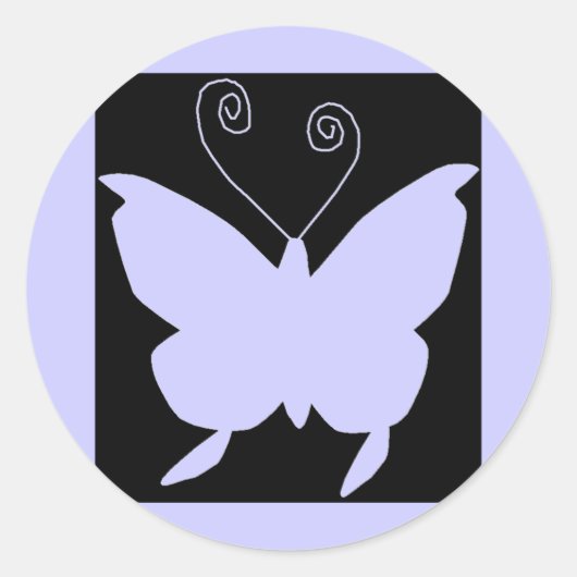 Sticker Rond Papillon Diva (Devant)