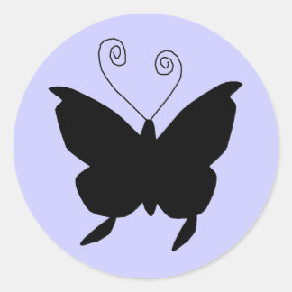 Sticker Rond Papillon Diva