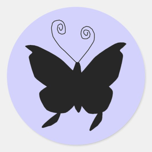 Sticker Rond Papillon Diva (Devant)