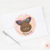 Sticker Rond Papillon Emoji (Enveloppe)