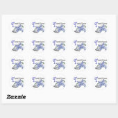 Sticker Rond Papillon en verre tendu 2 Thyroïde (Feuille)