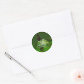 Sticker Rond Papillon et grenouille (Enveloppe)