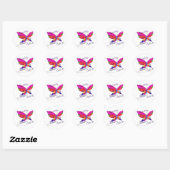 Sticker Rond Papillon - Été (Feuille)