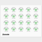 Sticker Rond Papillon Gastroparesis 6.1 (Feuille)
