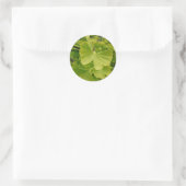 Sticker Rond Papillon Ginkgo (Sac)